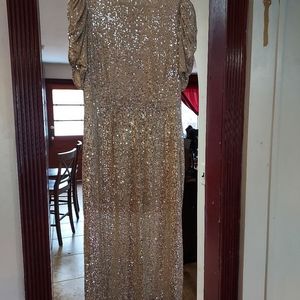 HM Sequin silver dress